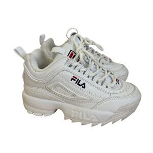 Fila Disruptor II Sneakers White Kid's size 11